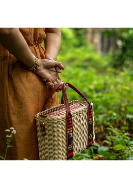 Purki - Taba Deri Çizgi Desen El ve Omuz Çantası fırsatları