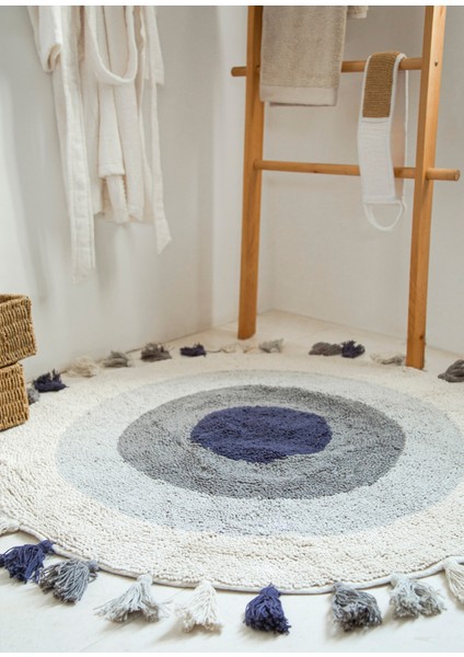 Laura Ekru 100X100 cm Banyo Paspası fırsatları