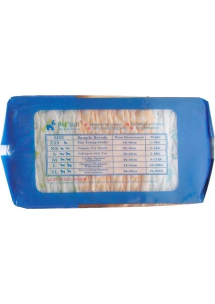 Yumuşak Köpek Iç Alt Tuvalet Bezi Büyük 34-54CM 12 Adet modelleri