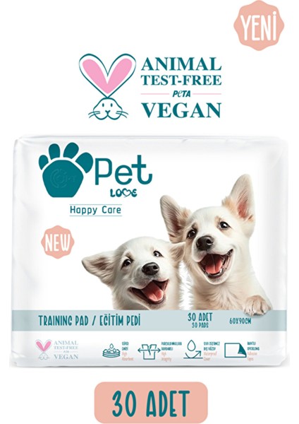 Yumuşak ve Konforlu Evcil Tuvalet Eğitim Pedi Seti, 30 Adet