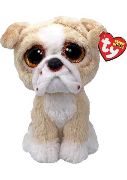Ty Beanie Boos Bulldog Pooch 15 cm Peluş Oyuncak | Orijinal Ty Köpek Peluş | Yumuşak ve Sevimli Koleksiyon Oyuncağı