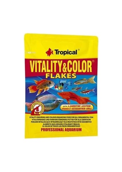 Tropical Vitality Color Flakes Balıklar Renklendirici Pul Yem gr