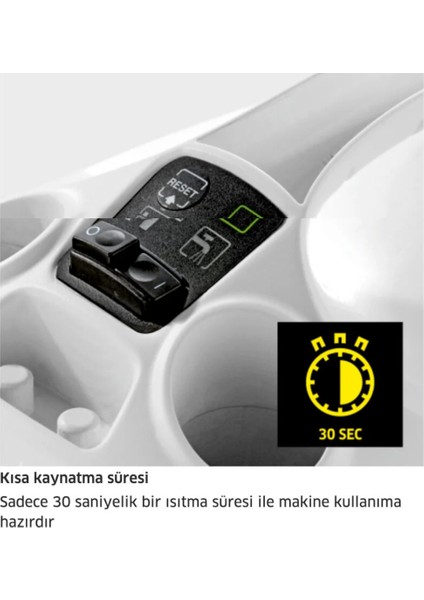 1900 Watt ,30 Sn.de Isınan Su ile Sc 3 Easyfix Buharlı Temizlik Makinesi