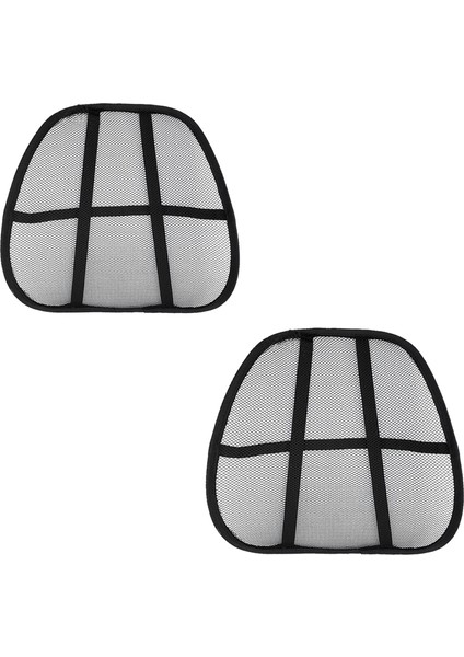 Ortopedik Sırt Bel Minderi Fileli Destekli Ayarlanabilir Araba Koltuk Sandalye 2 Adet AL5380