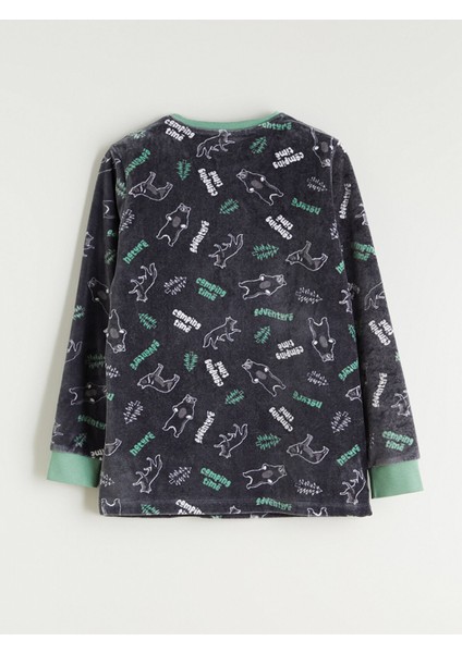 Yeni Sezon Bisiklet Yaka Erkek Çocuk Pijama Takımı fırsatları