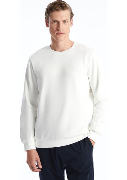 Yeni Sezon Bisiklet Yaka Baskılı Erkek Kalın Sweatshirt fiyatları