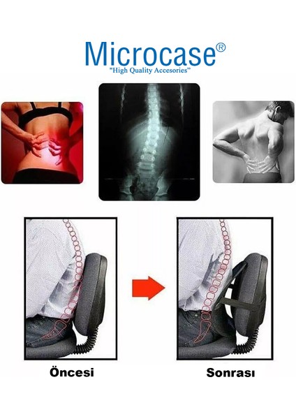 Ortopedik Sırt Bel Minderi Fileli Destekli Ayarlanabilir Araba Koltuk Sandalye 1 Adet AL5380 modelleri