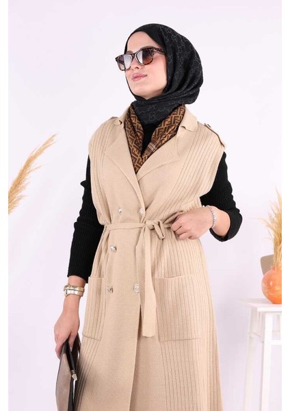 Triko Yelek 18336 Vizon fırsatları