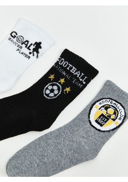 Yeni Sezon Desenli Erkek Çocuk Soket Çorap 3'lü fiyatları