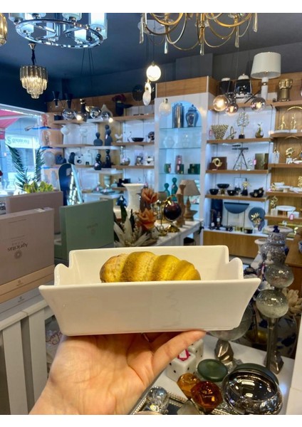 Beyaz Porselen Mini Ekmeklik/sunum Tabak 18CM fiyatları