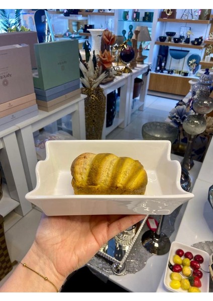 Beyaz Porselen Mini Ekmeklik/sunum Tabak 18CM modelleri