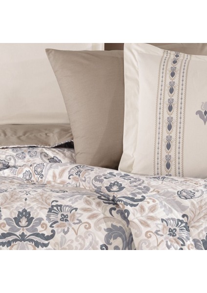 Anabel Gri - Çift Kişilik Poplin Kapitone Nevresim Takımı fiyatları