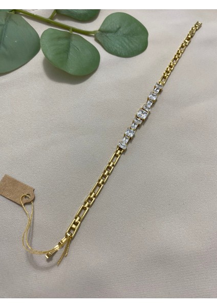 Xuping Xp 14 K Altın Kaplama Hediyelik Suya Dayanıklı Kadın Bileklik 17 cm 19 cm Ayarlanabilir