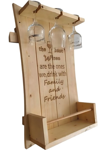 Şık Ahşap Dekoratif Şaraplık, Zarif ve Doğal Tasarım fiyatları