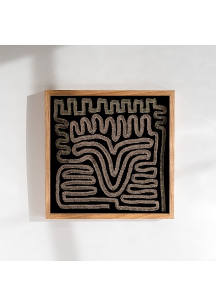 Soyut Kıvrımlı Çizgi Sanatı, Siyah ve Bej Sanatı fırsatları