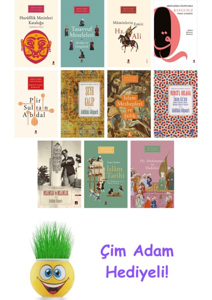 Abdülbaki Gölpınarlı 11 Kitap Seti + Çim Adam Hediye