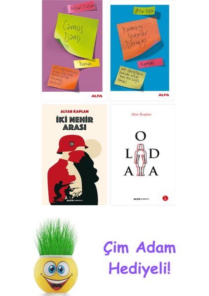 Altar Kaplan 4 Kitap Seti + Çim Adam Hediye