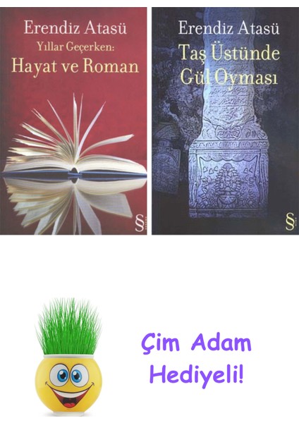 Erendiz Atasü 2 Kitap Seti + Çim Adam Hediye