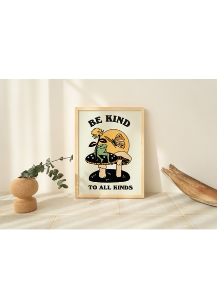 Retro Kurbağa ve Kelebek Oda Dekoru, Çiçek ve Mantar Poster Baskısı, A3 A4 A2 Baskılar fiyatları