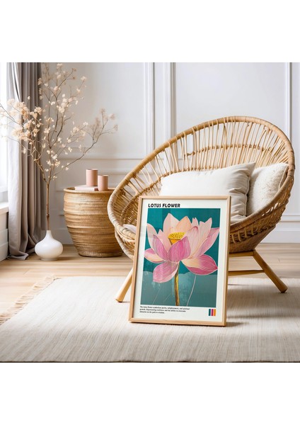 Lotus Çiçeği, Hint Duvar Sanatı, Lotus Sanatı, Vintage Hint Sanatı