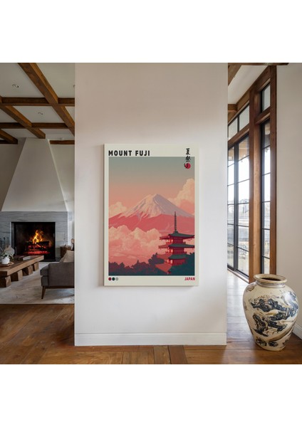 Fuji Dağı Tapınağı: Japon Manzara Duvar Sanatı (& Dosyalar) modelleri
