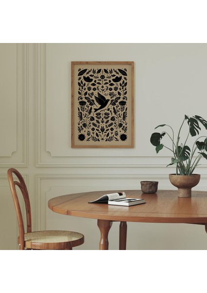 Siyah Kuş Iskandinav Halk Sanatı: Vintage Çiçek ( ) fiyatları