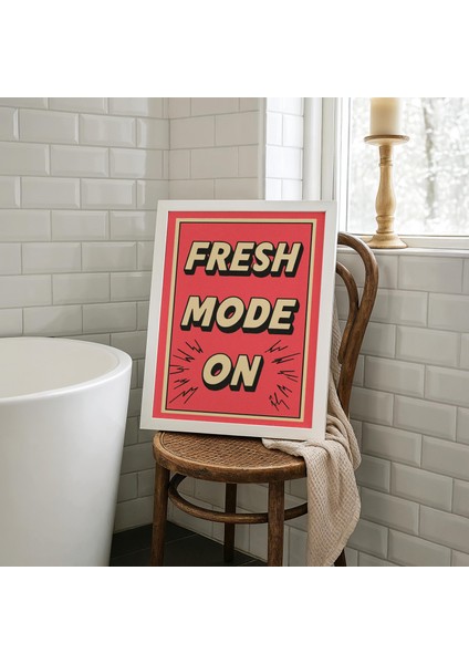Komik Banyo Posteri: Retro Çizgi Roman Tarzı Tipografi Sanatı ( & )