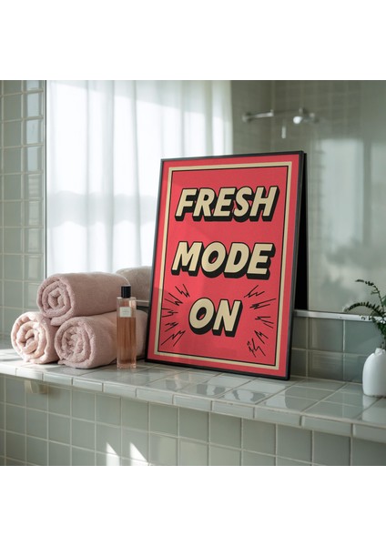 Komik Banyo Posteri: Retro Çizgi Roman Tarzı Tipografi Sanatı ( & ) fiyatları