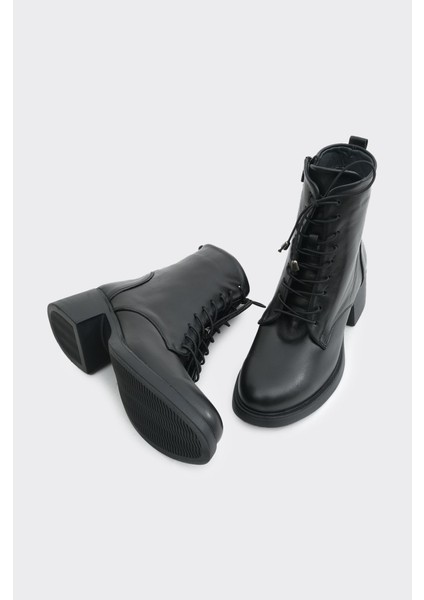 Hakiki Deri Bağcıklı Fermuarlı Kadın Bot fırsatları