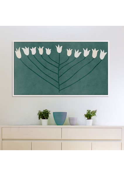 Modern Samsung Frame Tv Sanatı - Yeşil Çiçekli Bahar Dekoru. Samsung Frame Tv Için Çiçek Sanatı 16:9 Çiçek Sanatı fiyatları