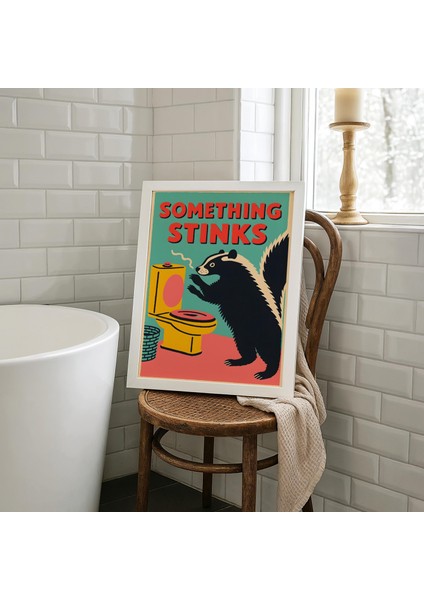 Komik Kokarca Banyo Posteri: Tuhaf Tuvalet Sanatı (& Baskılar, 20X28 Inç)