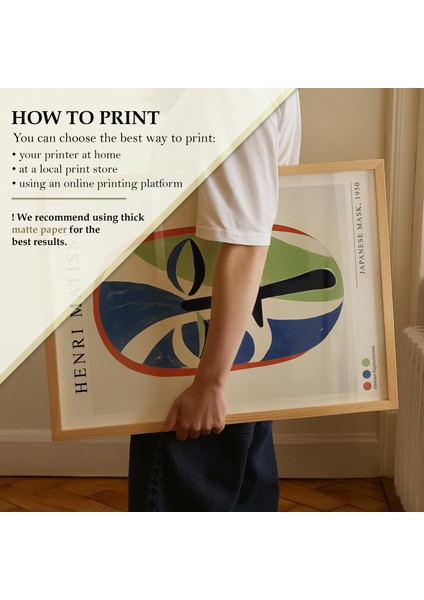 Henri Matisse Japon Maskesi, Soyut fiyatları