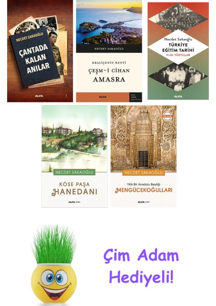 Necdet Sakaoğlu 5 Kitap Seti + Çim Adam Hediye