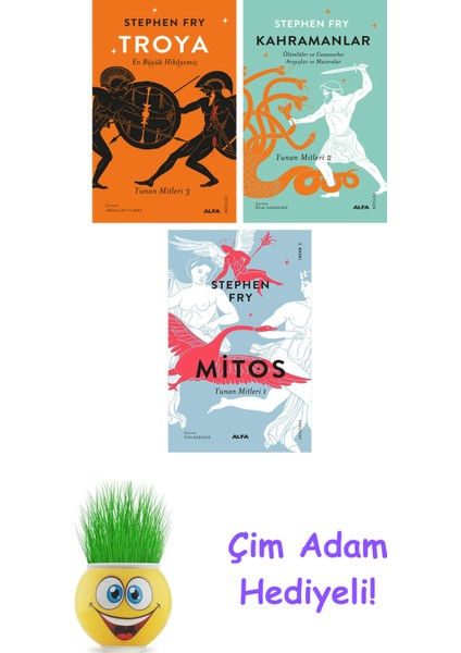 Stephen Fry 3 Kitap Seti + Çim Adam Hediye