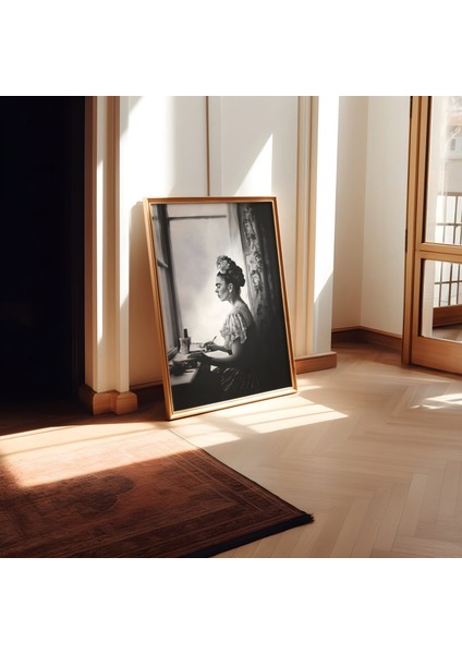 Frida Kahlo Resim Yaparken Resim, Frida Khalo Meksika Sanatı