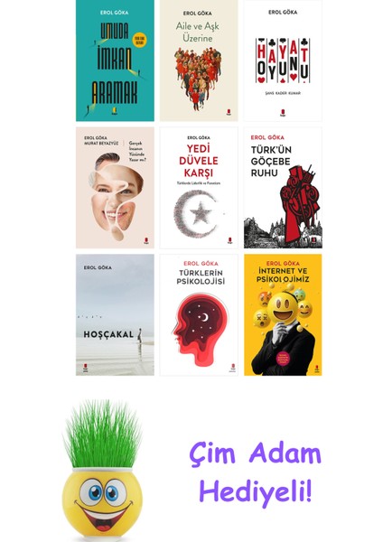 Erol Göka 9 Kitap Seti + Çim Adam Hediye
