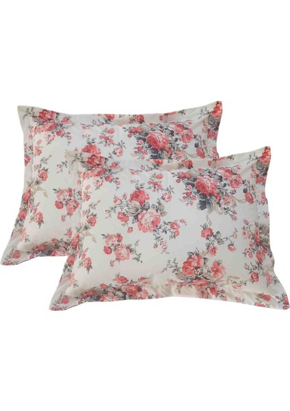 %100 Pamuklu 2 Adet Fermuarlı Volanlı Yastık Kılıfı