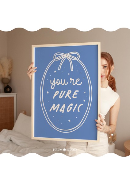 Sen Saf Büyüsün: Cadı Cadılar Bayramı Sözü, Mavi Tipografi ( )