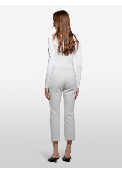 Streç Pamuklu Arkası Biyeli Cepli Pantolon Kadın Pembe Pantolon - 325A49MALE02X fiyatları