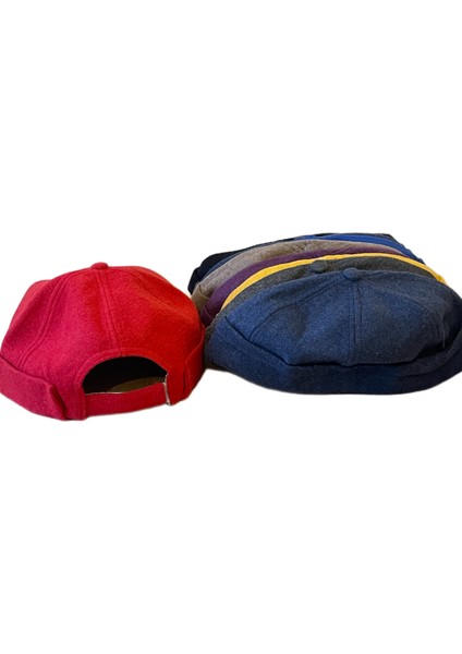 Kışlık Kaşe Cap Ayarlanabilir Docker Şapka Kışlık Takke Şapka Retro Şapka Takke indirimleri