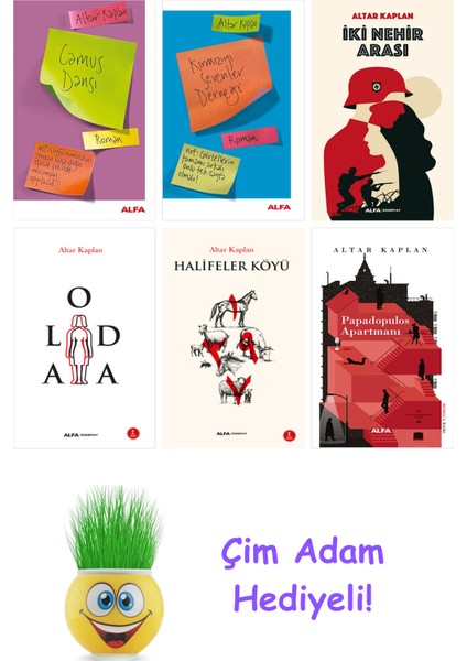 Altar Kaplan 6 Kitap Seti + Çim Adam Hediye