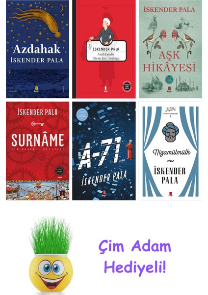 Iskender Pala 6 Kitap Seti + Çim Adam Hediye