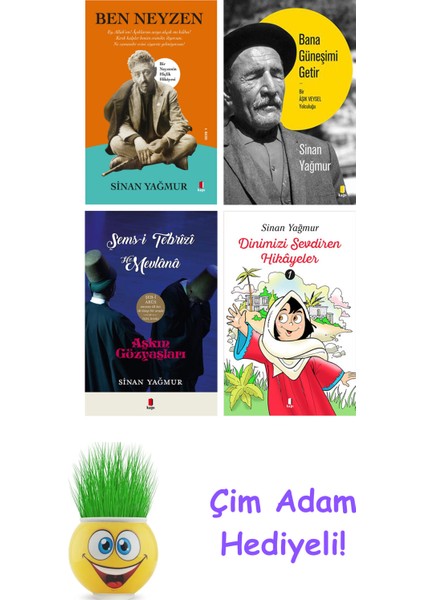 Sinan Yağmur 4 Kitap Seti + Çim Adam Hediye