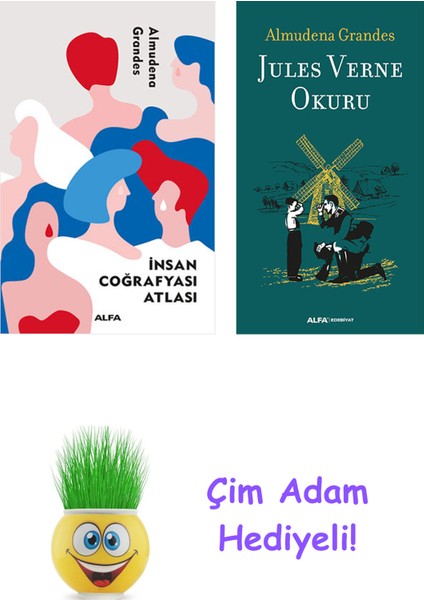 Almudena Grandes 2 Kitap Seti + Çim Adam Hediye