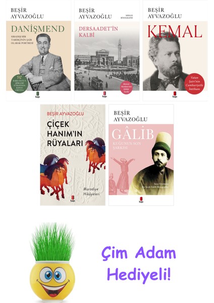 Beşir Ayvazoğlu 5 Kitap Seti + Çim Adam Hediye