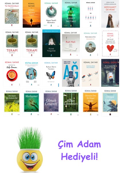 Kemal Sayar 24 Kitap Seti + Çim Adam Hediye