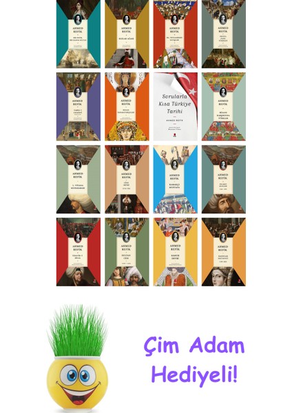 Ahmed Refik 16 Kitap Seti + Çim Adam Hediye