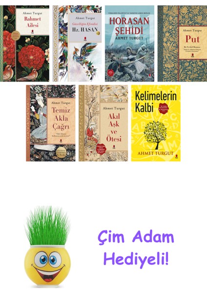 Ahmet Turgut 7 Kitap Seti + Çim Adam Hediye