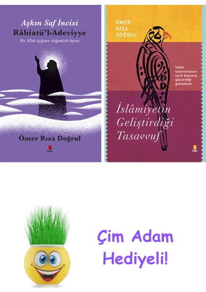 Ömer Rıza Doğrul 2 Kitap Seti + Çim Adam Hediye