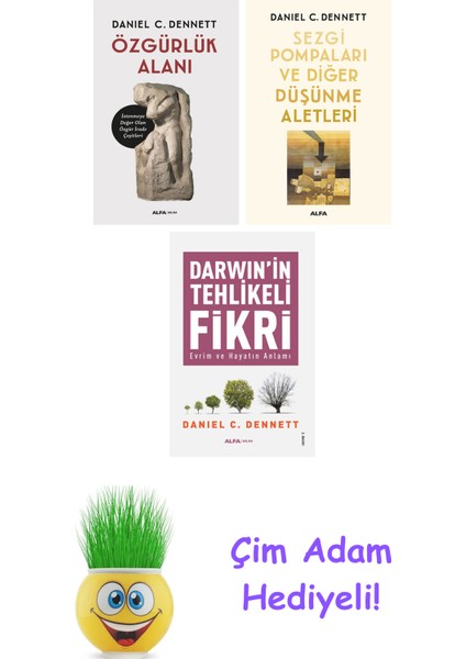 Daniel C. Dennett 3 Kitap Seti + Çim Adam Hediye